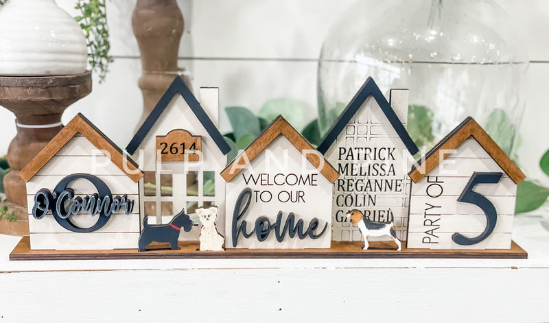 Personalized House Stand (3D Shelf Sitter)