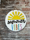 Summer Vibes, sun (3D Door Hanger)
