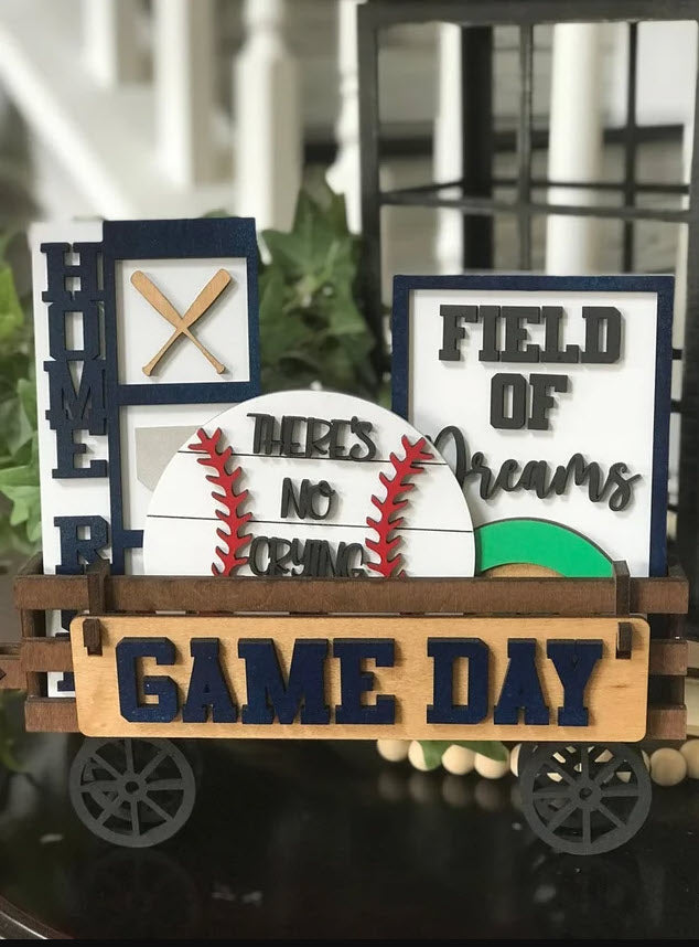 Game Day: Baseball (Interchangeable Wagon Set) – Pulp and Pine DIY Studio