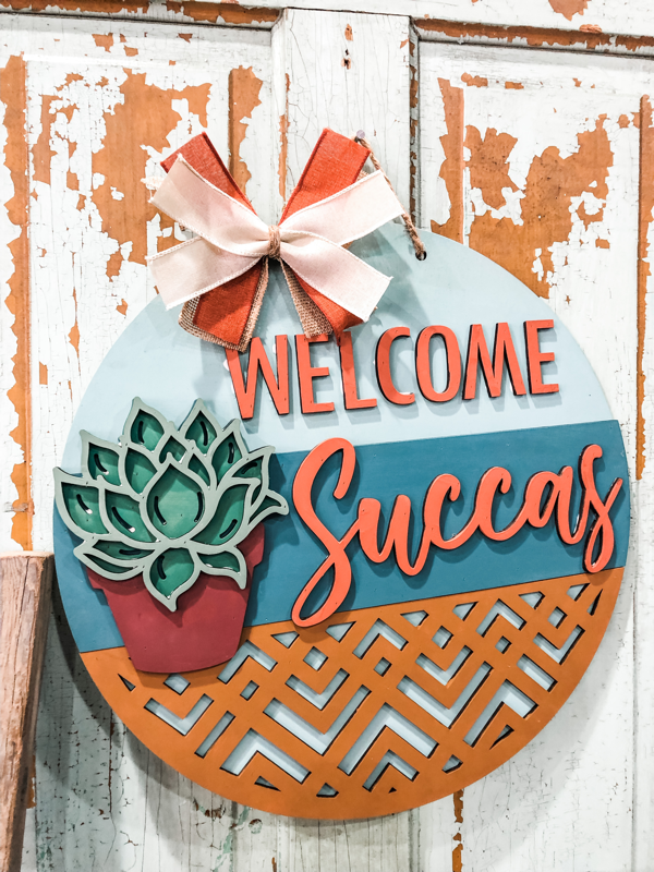 Welcome Succas (3D Door Hanger)