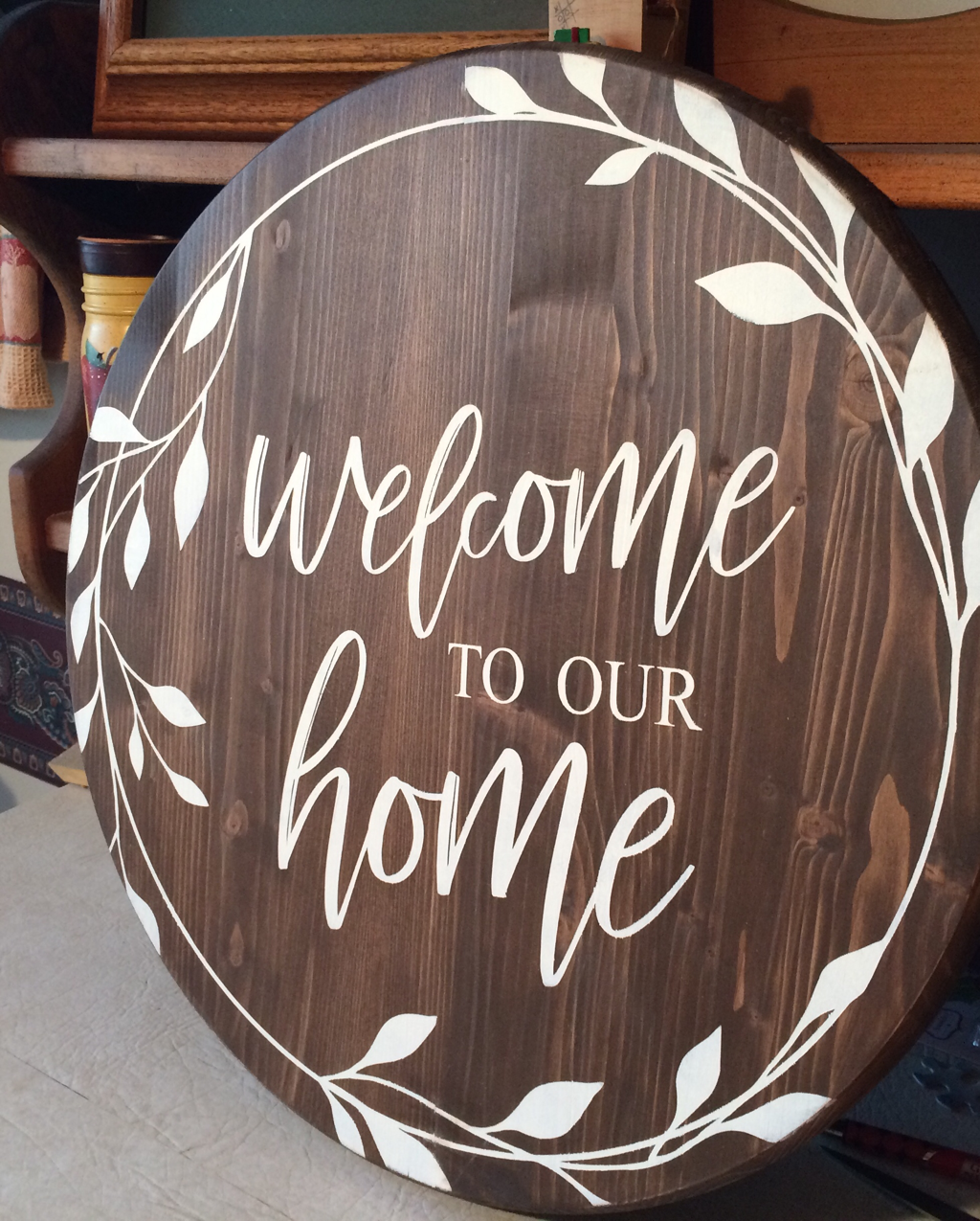 Welcome to Our Home (Round Design) – Pulp and Pine DIY Studio