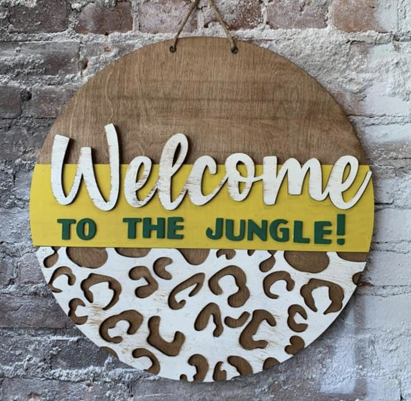 Welcome to the Jungle (3D Door Hanger)