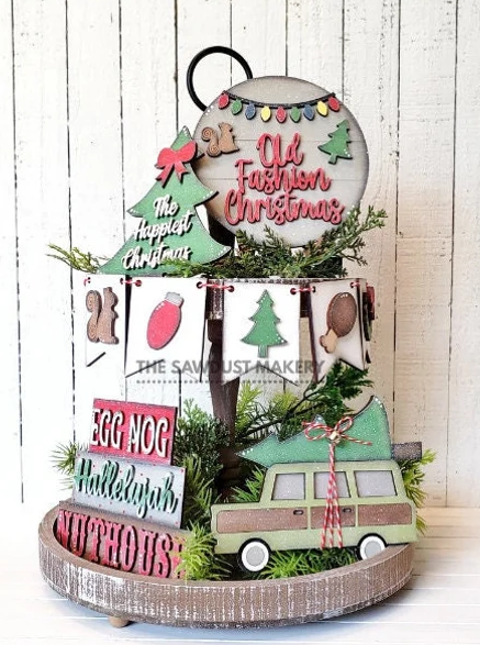 Old Fashioned Christmas (Interchangeable Tiered Tray Set)